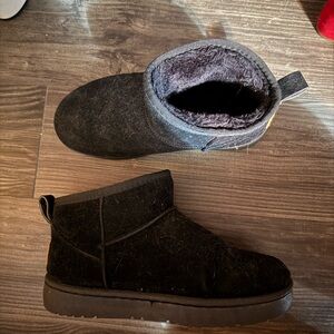 Black Suede Ankle Boots